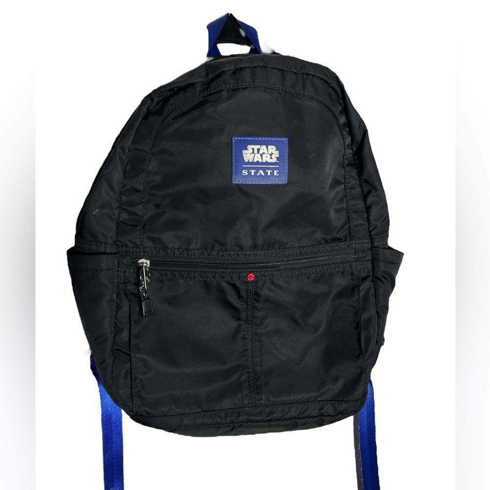 Star Wars State Kids Black Backpack with Blue Accents